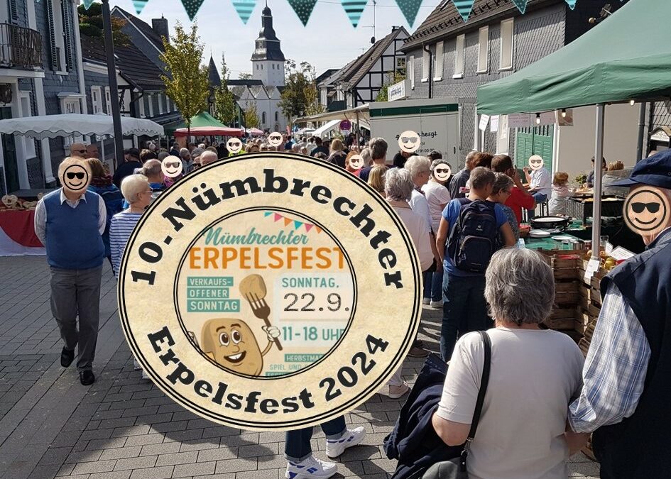 Das Nümbrechter Erpelsfest/Kartoffelfest feiert am 22. September 2024 sein 10. Jubiläum!