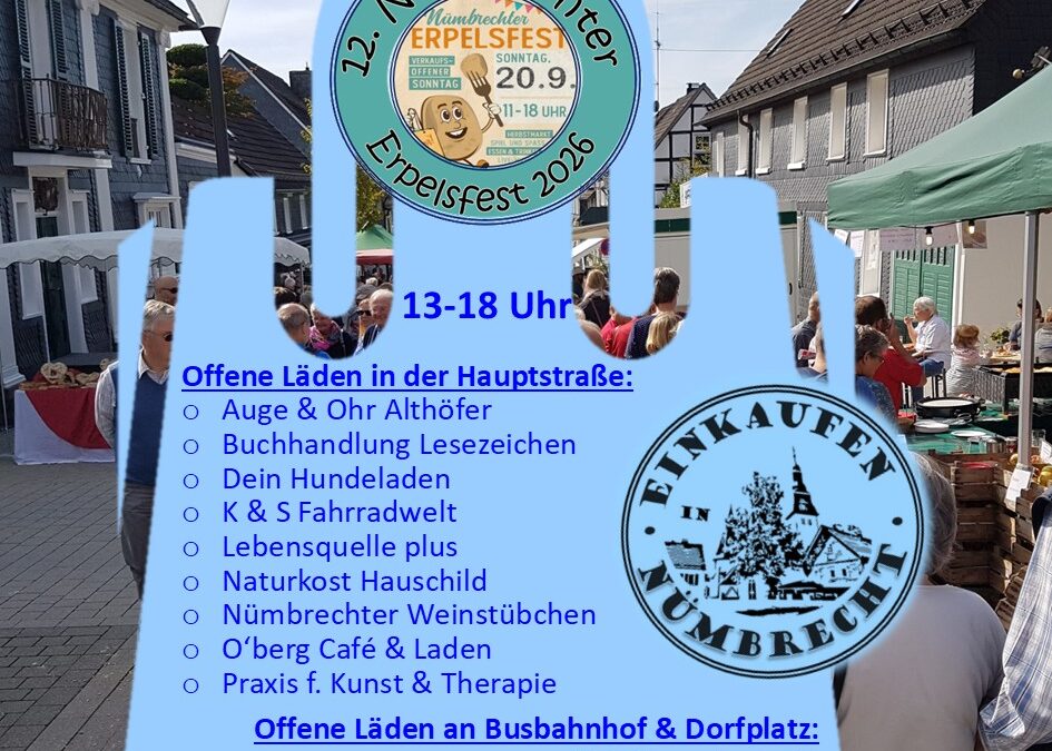 Verkaufsoffener Sonntag beim Erpelsfest
